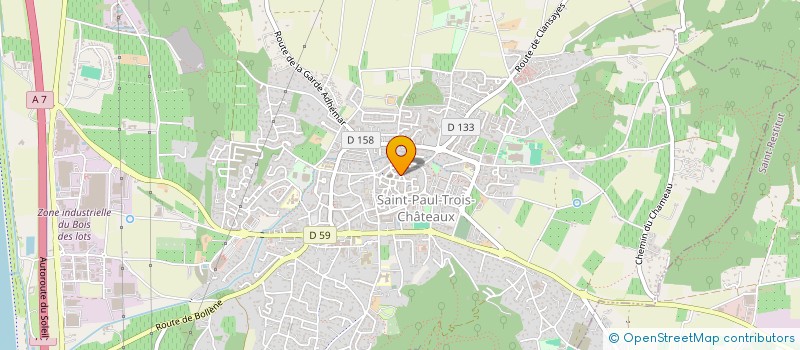 localisation de l'entreprise ASSISTANCE ADMINISTRATIVE ARTISAN ET PARTICULIER  SAINT-PAUL-TROIS-CHATEAUX