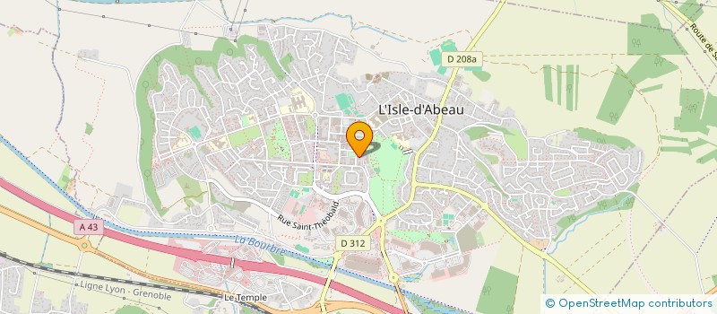 localisation de l'entreprise ASSISTANCE ADMINISTRATIVE ET BUREAUTIQUE  L'ISLE-D'ABEAU