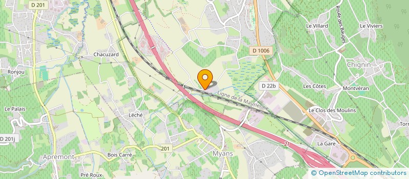 localisation de l'entreprise ASSISTANCE AMBULANCES CHAMBERY  SAINT-JEOIRE-PRIEURE