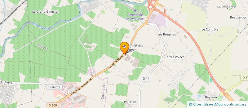 localisation de l'entreprise ASSISTANCE ANDRE ET CAROLYN CARLES REMORQUAGES à BEZIERS