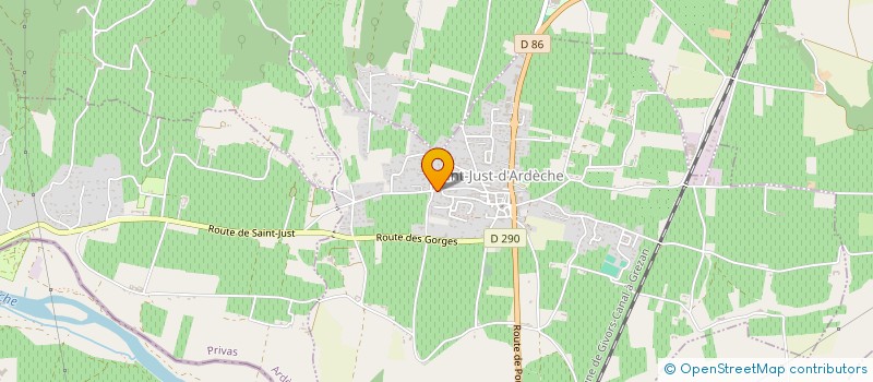 localisation de l'entreprise ASSISTANCE ARDECHE DEPANNAGE  SAINT-JUST-D'ARDECHE