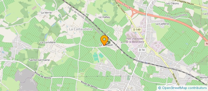 localisation de l'entreprise ASSISTANCE ARGOUARC'H JULIEN SERRURIER  LA HAIE-FOUASSIERE