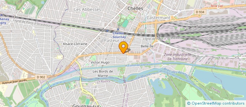 localisation de l'entreprise ASSISTANCE ASSOC MULTI ENTREPRISES à CHELLES