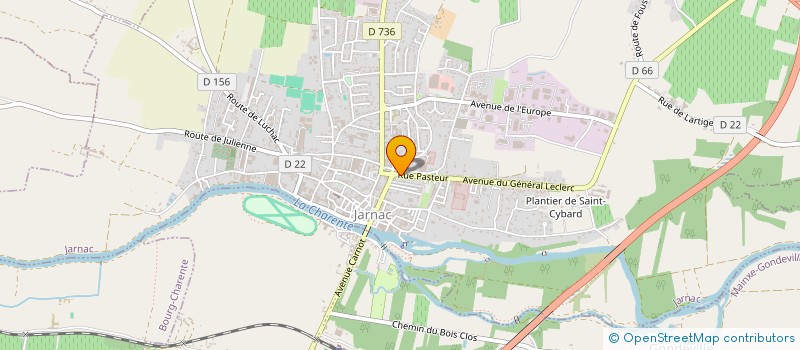 localisation de l'entreprise ASSISTANCE AU MANAGEMENT DES DONNEES à JARNAC