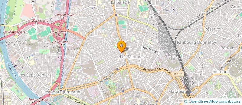localisation de l'entreprise ASSISTANCE AUX PERSONNES ENDETTEES à TOULOUSE