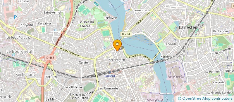 localisation de l'entreprise ASSISTANCE AUX PERSONNES ISOLEES (API MORBIHAN)  LORIENT