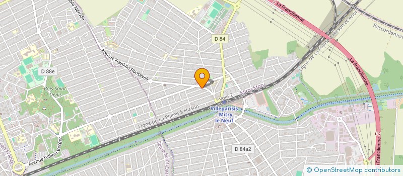 localisation de l'entreprise ASSISTANCE BAC ACIER DALLE SUR PLOT ETANCHEITE  MITRY-MORY