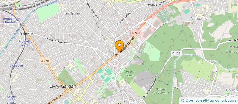 localisation de l'entreprise ASSISTANCE BANCAIRE FINANCIERE LOCATION DE MATERIEL-ABFLM  LIVRY-GARGAN