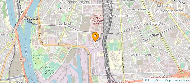 localisation de l'entreprise ASSISTANCE BATIMENT SERVICES à LYON