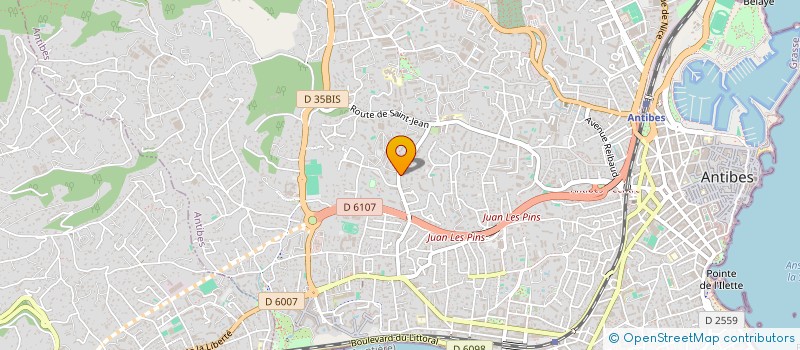 localisation de l'entreprise ASSISTANCE BTP CONSEILS à ANTIBES