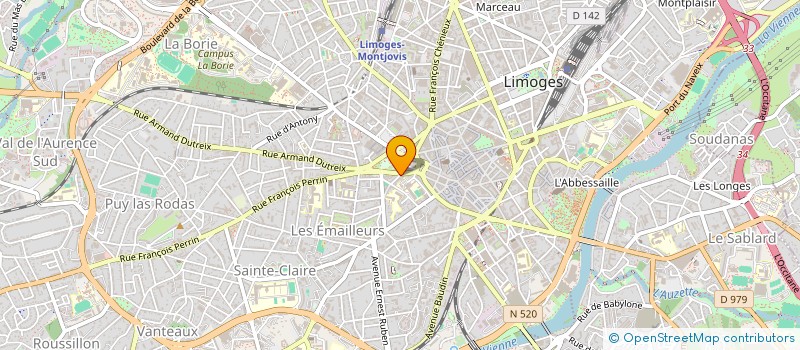 localisation de l'entreprise ASSISTANCE BUREAUTIQUE CAREMIAUX à LIMOGES