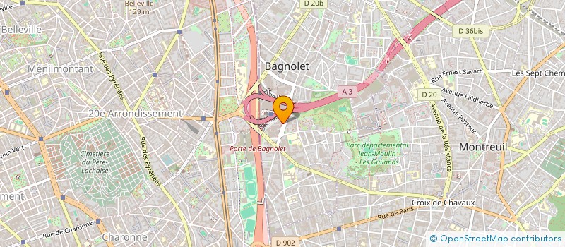 localisation de l'entreprise ASSISTANCE BUREAUTIQUE CONSEIL DEVELOPPE à BAGNOLET