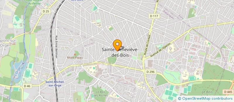 localisation de l'entreprise ASSISTANCE BUREAUTIQUE COPIE à SAINTE-GENEVIEVE-DES-BOIS