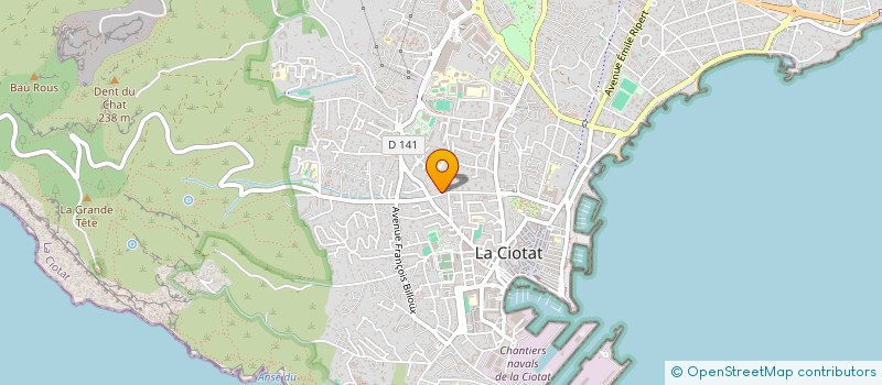 localisation de l'entreprise ASSISTANCE BUREAUTIQUE LOGISTIQUE  LA CIOTAT