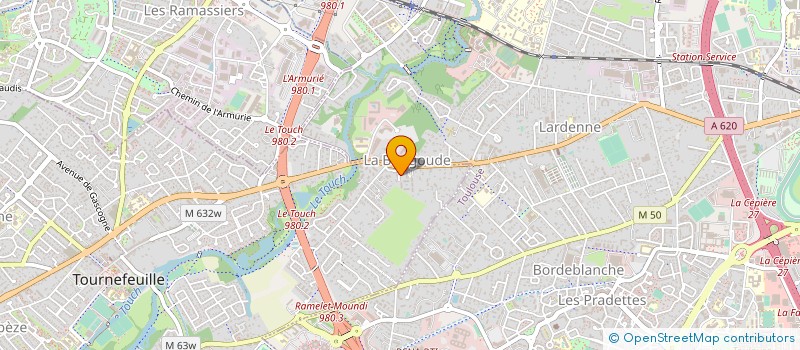 localisation de l'entreprise ASSISTANCE CHAUFFAGE DEPANNAGE GAZ à TOURNEFEUILLE