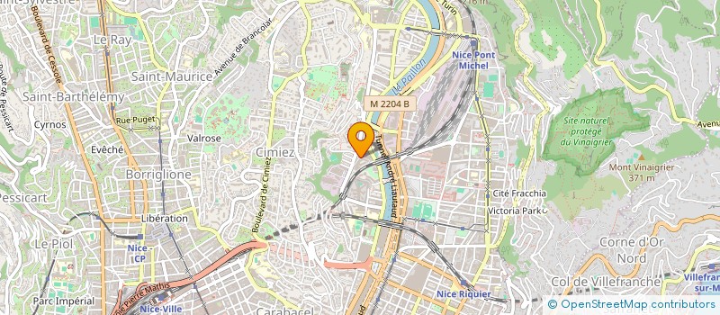 localisation de l'entreprise ASSISTANCE CHAUFFAGE FIOUL GAZ à NICE