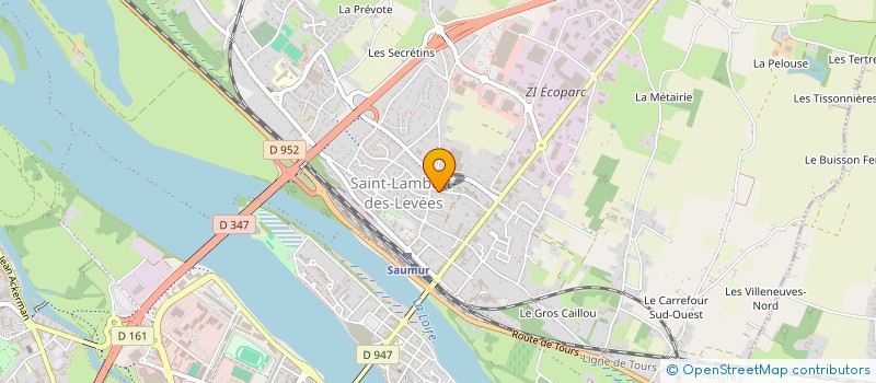localisation de l'entreprise ASSISTANCE CHAUFFAGE POMPES A CHALEUR à SAUMUR