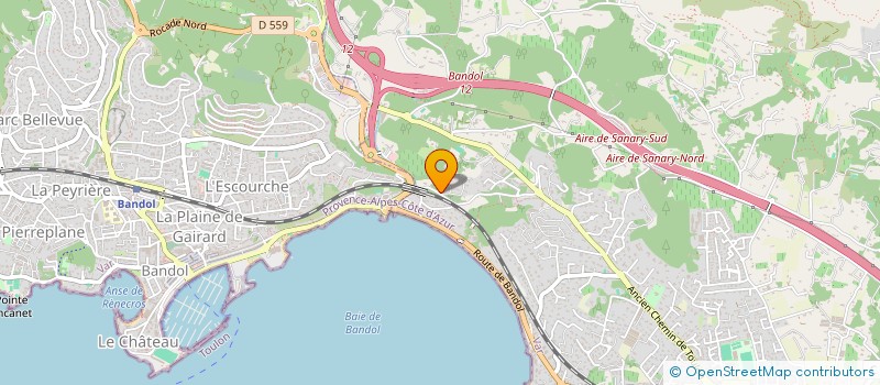 localisation de l'entreprise ASSISTANCE CLIMATISATION FROID  SANARY-SUR-MER