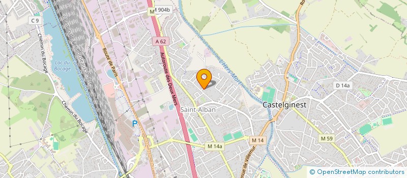 localisation de l'entreprise ASSISTANCE COMBLES EXTENSIONS SURELEVATIONS  PECHBONNIEU