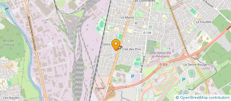 localisation de l'entreprise ASSISTANCE CONCEPTION INDUSTRIELLE 72  LE MANS