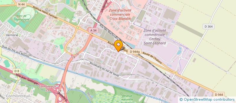 localisation de l'entreprise ASSISTANCE CONCEPTION POLE ENERGIES  REIMS