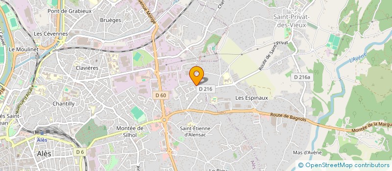 localisation de l'entreprise ASSISTANCE CONSEIL AUTOMOBILE  ALES