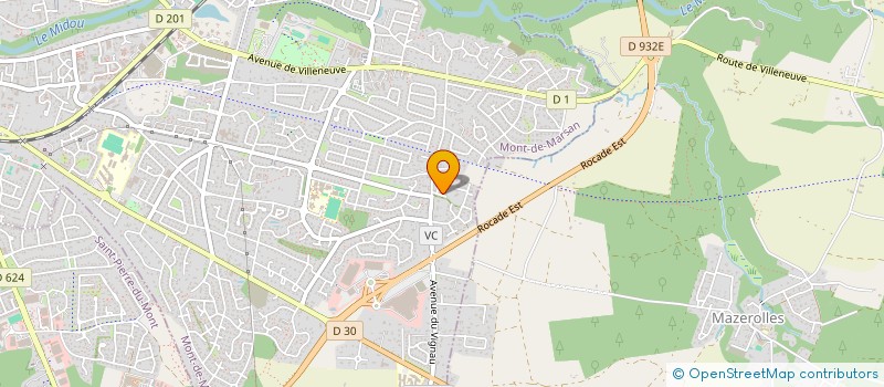 localisation de l'entreprise ASSISTANCE CONSEIL INFORMATIQUE PROFESSI  MONT-DE-MARSAN