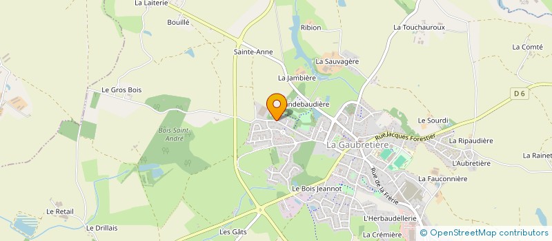 localisation de l'entreprise ASSISTANCE CONSEIL MANAGEMENT ROUET  LA GAUBRETIERE