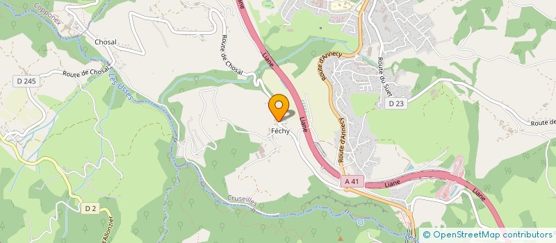 localisation de l'entreprise ASSISTANCE CONSEIL SERVICE ACS SARL  CRUSEILLES