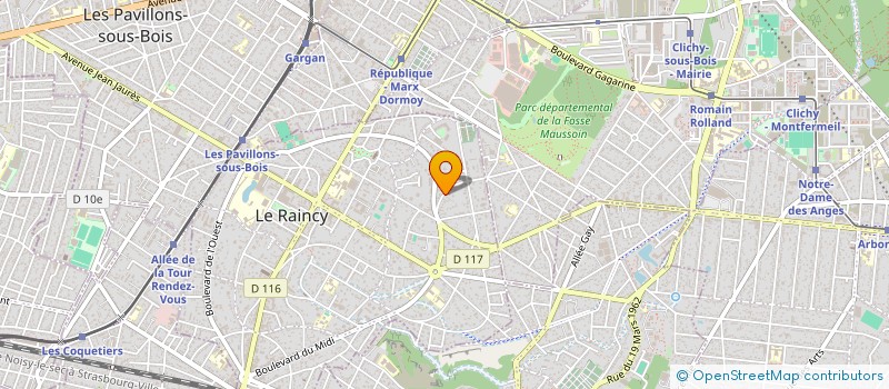 localisation de l'entreprise ASSISTANCE CONSTRUCTION TECHNIQUE à LE RAINCY