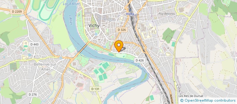 localisation de l'entreprise ASSISTANCE DE BUREAU VALLAUD à VICHY