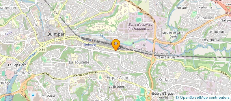 localisation de l'entreprise ASSISTANCE DEFENSE EXPERTISES à QUIMPER