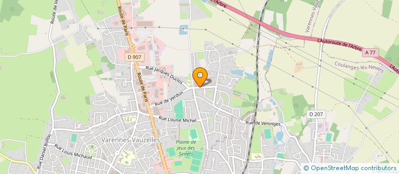 localisation de l'entreprise ASSISTANCE DEMENAGEMENT  VARENNES-VAUZELLES