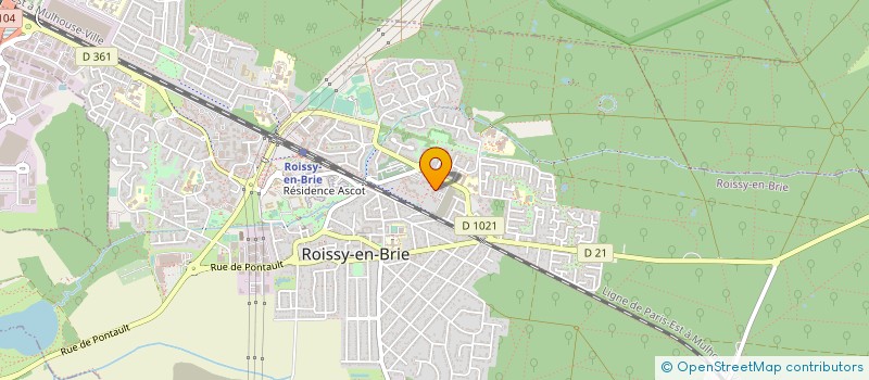 localisation de l'entreprise ASSISTANCE, DEPANNAGE, ET ENTRETIEN DE CUISINE & LAVERIE PROFESSIONNELLES à ROISSY-EN-BRIE