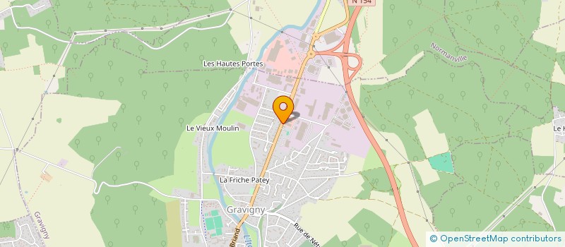 localisation de l'entreprise ASSISTANCE DEPANNAGE LIBERT à GRAVIGNY