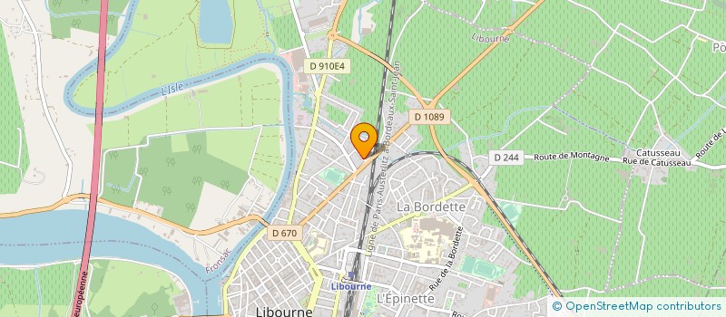 localisation de l'entreprise ASSISTANCE DEPANNAGE LIBOURNAISE  LIBOURNE