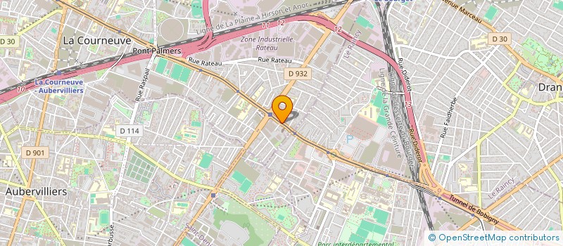localisation de l'entreprise ASSISTANCE DEPANNAGE SECURITE à LA COURNEUVE