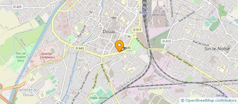 localisation de l'entreprise ASSISTANCE DEVELOPPEMENT ECONOMIQUE SERV à DOUAI