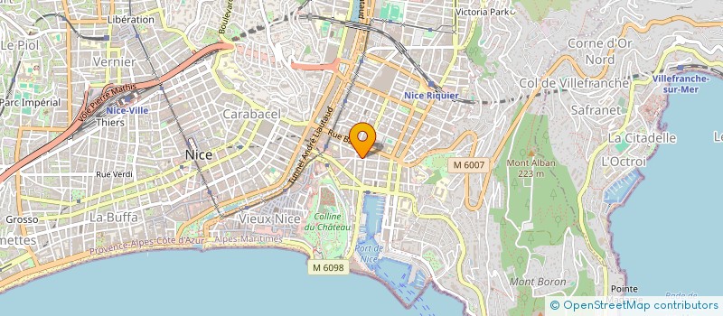 localisation de l'entreprise ASSISTANCE DOMO.SECURITE TELESURVEILLANC à NICE