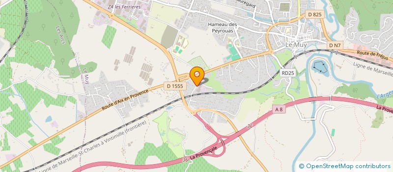 localisation de l'entreprise ASSISTANCE ELECTRONIQUE SERVICE FRANCE à LE MUY