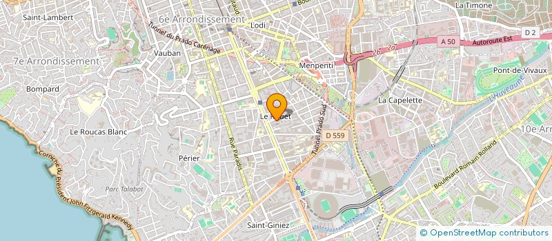 localisation de l'entreprise ASSISTANCE & EMBELLISSEMENT DE LA FEMME à MARSEILLE