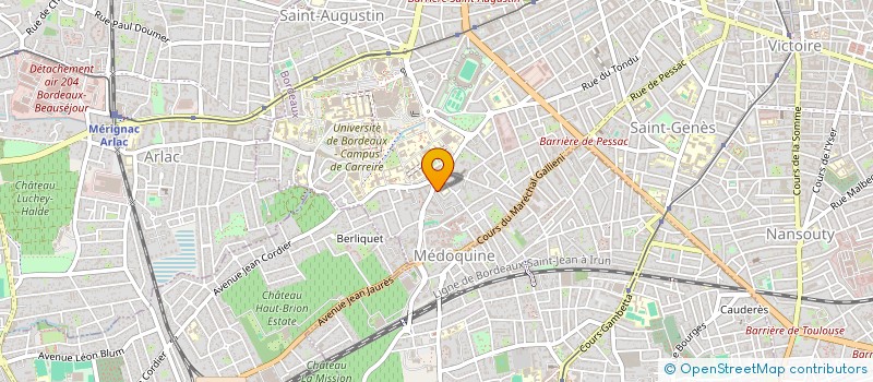 localisation de l'entreprise ASSISTANCE ET AIDE A DOMICILE 33 à BORDEAUX