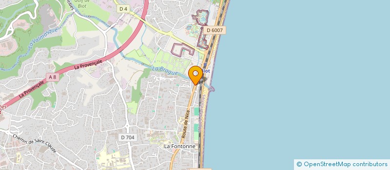 localisation de l'entreprise ASSISTANCE ET BONHEUR AUX ENFANTS à ANTIBES