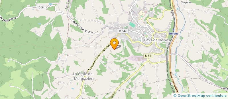 localisation de l'entreprise ASSISTANCE ET CONCEPTION DE SOLUTIONS INFORMATIQUES  PAYS DE BELVES