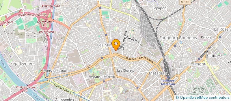 localisation de l'entreprise ASSISTANCE ET FORMATION DITE AF à TOULOUSE