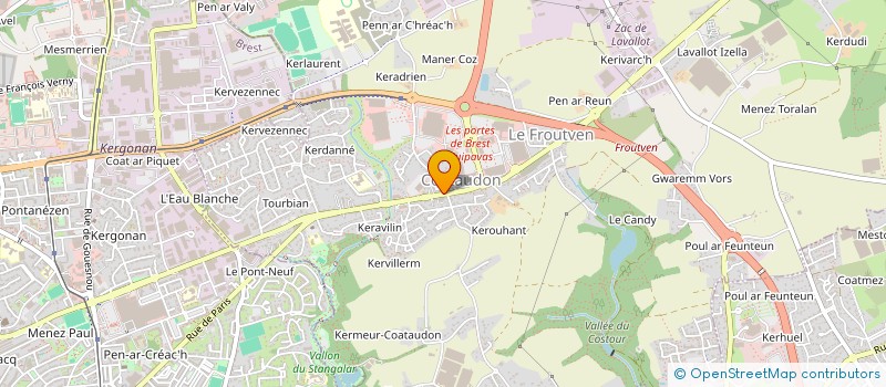 localisation de l'entreprise ASSISTANCE ET RECHERCHE DE PERSONNES DISPARUES BRETAGNE GRAND OUEST  GUIPAVAS