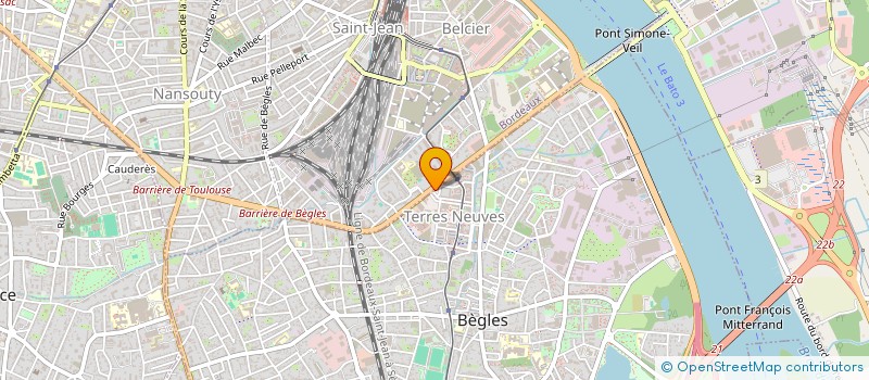 localisation de l'entreprise ASSISTANCE ET SECURITE 33 à BEGLES
