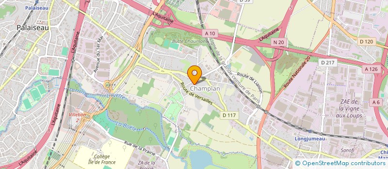 localisation de l'entreprise ASSISTANCE ET SOLUTIONS INFORMATIQUES à PALAISEAU