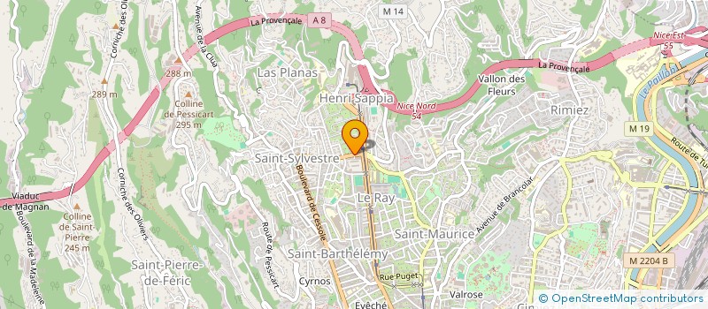 localisation de l'entreprise ASSISTANCE ET VENTE INFORMATIQUE à NICE