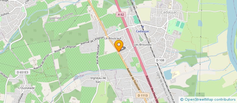 localisation de l'entreprise ASSISTANCE ETANCHEITE TINOCO  CADAUJAC